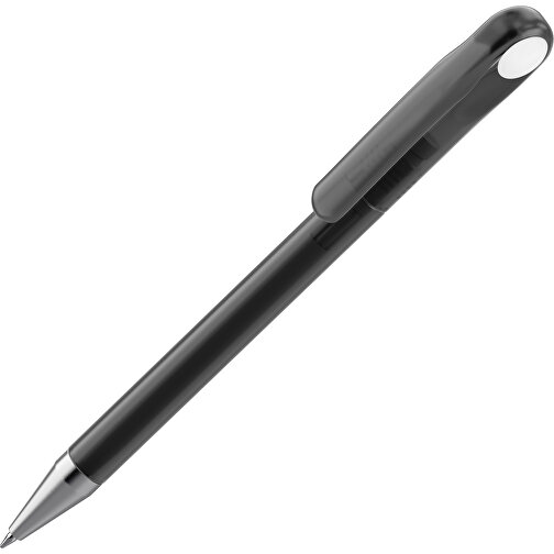 Prodir DS1 TFS Twist Kugelschreiber , Prodir, schwarz gefrostet / weiß, Kunststoff/Metall, 14,10cm x 1,40cm (Länge x Breite), Bild 1