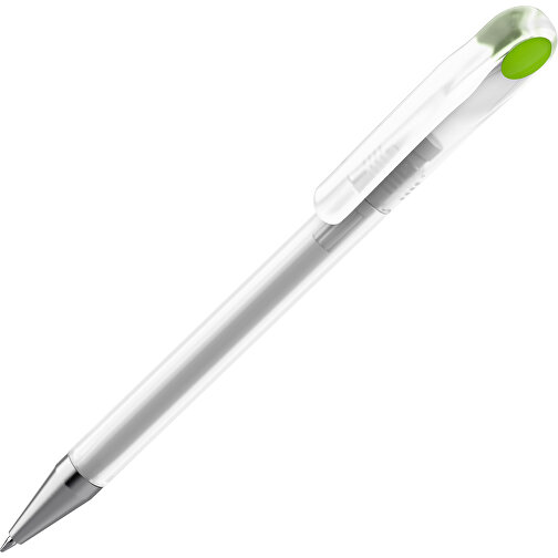 Prodir DS1 TFS Twist Kugelschreiber , Prodir, klar / grün, Kunststoff/Metall, 14,10cm x 1,40cm (Länge x Breite), Bild 1