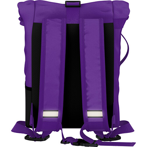 Rolltop Rucksack Comfort , lila, Sublimation-fabric 200g - Polyester (PU), 29,50cm x 13,00cm x 33,00cm (Länge x Höhe x Breite), Bild 2