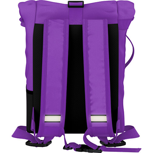 Rolltop Rucksack Comfort , lavendellila, Sublimation-fabric 200g - Polyester (PU), 29,50cm x 13,00cm x 33,00cm (Länge x Höhe x Breite), Bild 2