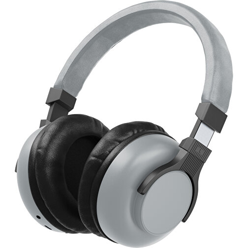 Bluetooth-ANC-Kopfhörer SilentHarmony Inkl. Individualisierung , silber / schwarz, Kunststoff, 20,00cm x 10,00cm x 17,00cm (Länge x Höhe x Breite), Bild 1