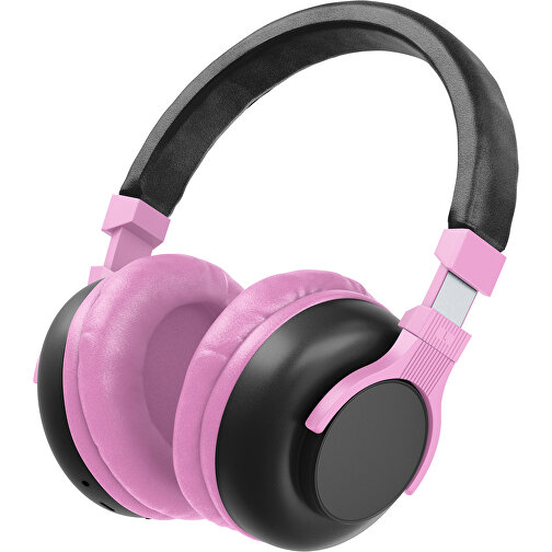 Bluetooth-ANC-Kopfhörer SilentHarmony Inkl. Individualisierung , schwarz / rosa, Kunststoff, 20,00cm x 10,00cm x 17,00cm (Länge x Höhe x Breite), Bild 1