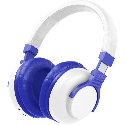 Bluetooth-ANC-Kopfhörer SilentHarmony Inkl. Individualisierung , weiß / blau, Kunststoff, 20,00cm x 10,00cm x 17,00cm (Länge x Höhe x Breite), Bild 1
