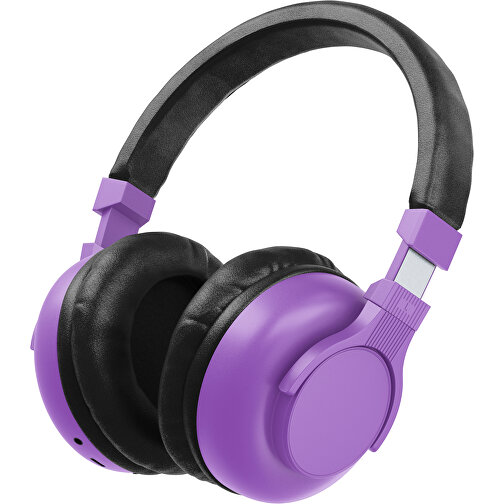 Bluetooth-ANC-Kopfhörer SilentHarmony Inkl. Individualisierung , lavendellila / schwarz, Kunststoff, 20,00cm x 10,00cm x 17,00cm (Länge x Höhe x Breite), Bild 1