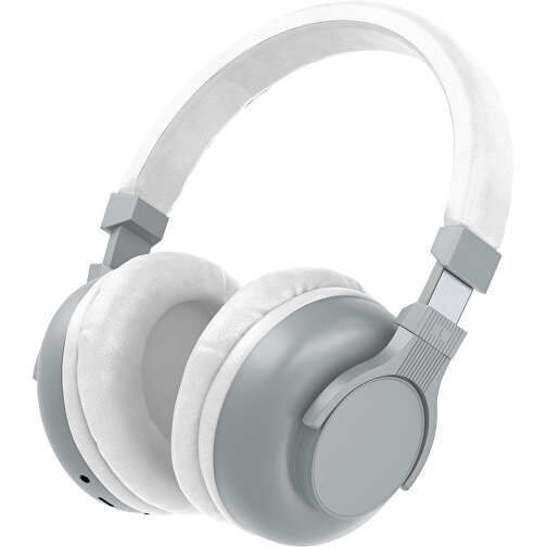 Bluetooth-ANC-Kopfhörer SilentHarmony Inkl. Individualisierung , silber / weiß, Kunststoff, 20,00cm x 10,00cm x 17,00cm (Länge x Höhe x Breite), Bild 1