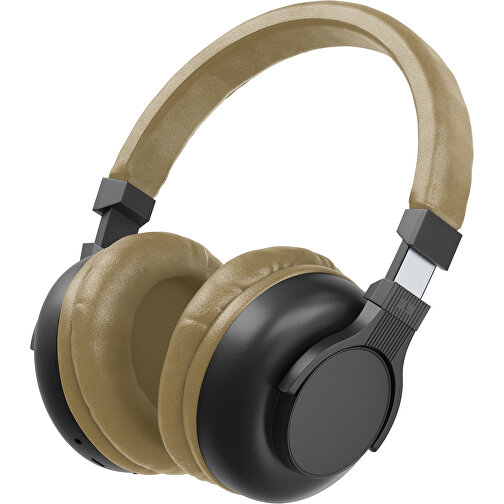 Bluetooth-ANC-Kopfhörer SilentHarmony Inkl. Individualisierung , schwarz / gold, Kunststoff, 20,00cm x 10,00cm x 17,00cm (Länge x Höhe x Breite), Bild 1