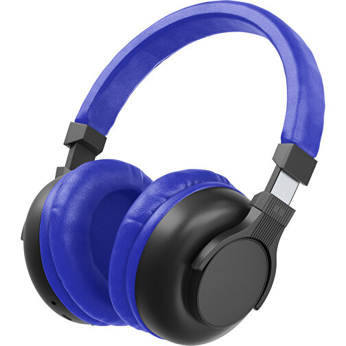 Bluetooth-ANC-Kopfhörer SilentHarmony Inkl. Individualisierung , schwarz / blau, Kunststoff, 20,00cm x 10,00cm x 17,00cm (Länge x Höhe x Breite), Bild 1