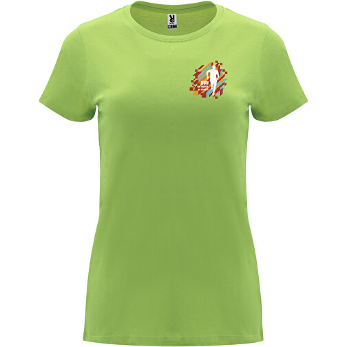 Capri T-Shirt Für Damen , oasis green, Single jersey Strick 100% Baumwolle, 170 g/m2, XL, , Bild 2