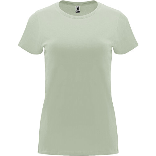 Capri T-Shirt Für Damen , mist green, Single jersey Strick 100% Baumwolle, 170 g/m2, L, , Bild 1