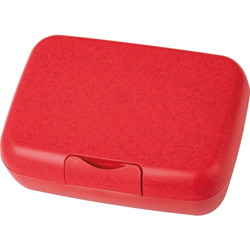 CANDY L Lunchbox , Koziol, nature red, Organic Bio-Circular, 19,00cm x 6,50cm x 13,50cm (Länge x Höhe x Breite), Bild 1