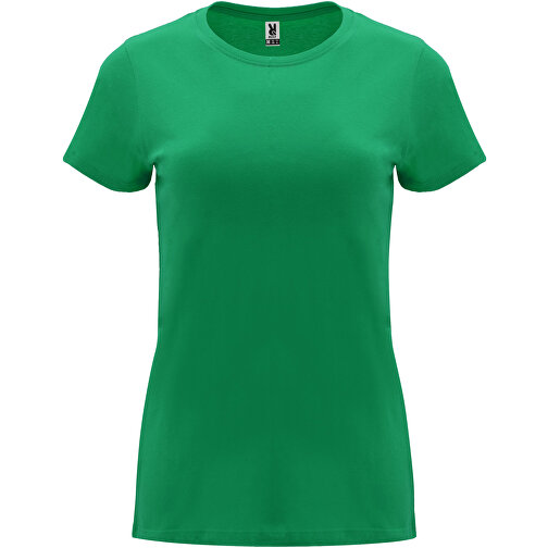 Capri T-Shirt Für Damen , kelly green, Single jersey Strick 100% Baumwolle, 170 g/m2, 3XL, , Bild 1
