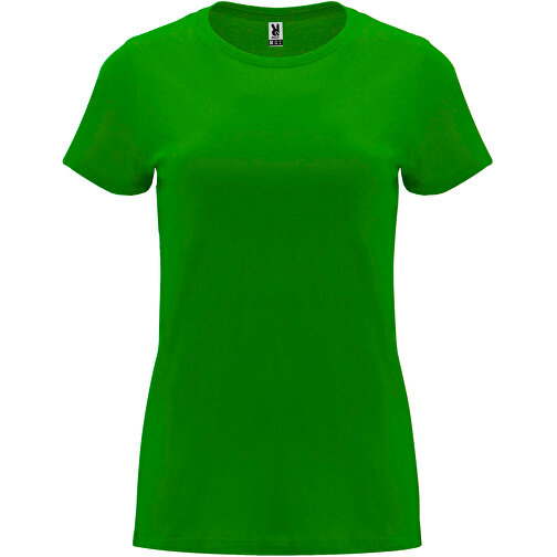 Capri T-Shirt Für Damen , grass green, Single jersey Strick 100% Baumwolle, 170 g/m2, M, , Bild 2