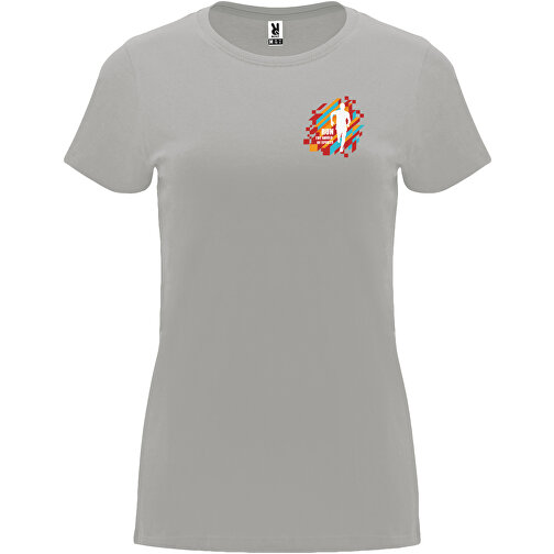 Capri T-Shirt Für Damen , opal, Single jersey Strick 100% Baumwolle, 170 g/m2, 3XL, , Bild 2