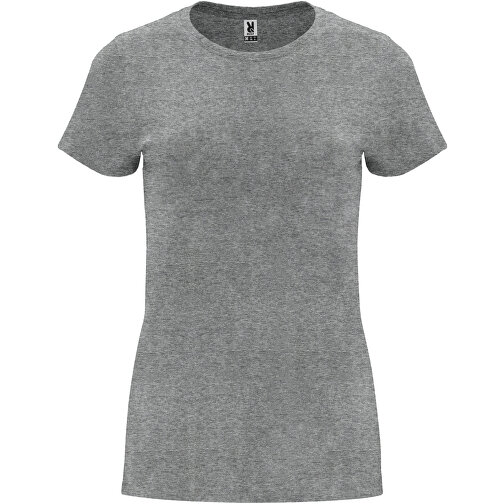 Capri T-Shirt Für Damen , marl grey, Single jersey Strick 85% Baumwolle, 15% Viskose, 170 g/m2, 2XL, , Bild 1