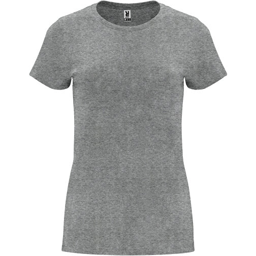 Capri T-Shirt Für Damen , marl grey, Single jersey Strick 100% Baumwolle, 170 g/m2, 2XL, , Bild 1