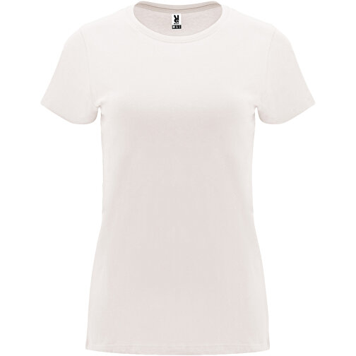Capri T-Shirt Für Damen , vintage white, Single jersey Strick 100% Baumwolle, 170 g/m2, M, , Bild 1