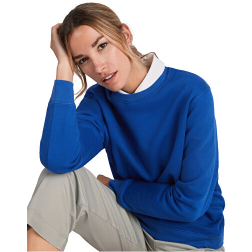 Batian Sweatshirt Mit Rundhalsausschnitt Unisex , weiß, Strick 57% Bio Baumwolle, 8% Baumwolle, 21% Recyceltes Polyester, 14% Polyester, 300 g/m2, 2XL, , Bild 3