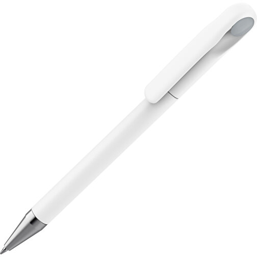 Prodir DS1 TMS Twist Kugelschreiber , Prodir, weiß / silber, Kunststoff / Metall, 14,10cm x 1,40cm (Länge x Breite), Bild 1