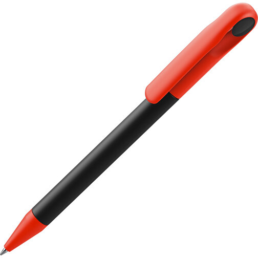 Prodir DS1 TMM Twist Kugelschreiber , Prodir, schwarz / rot, Kunststoff, 14,10cm x 1,40cm (Länge x Breite), Bild 1