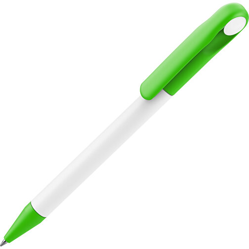 Prodir DS1 TMM Twist Kugelschreiber , Prodir, weiß / grasgrün, Kunststoff, 14,10cm x 1,40cm (Länge x Breite), Bild 1