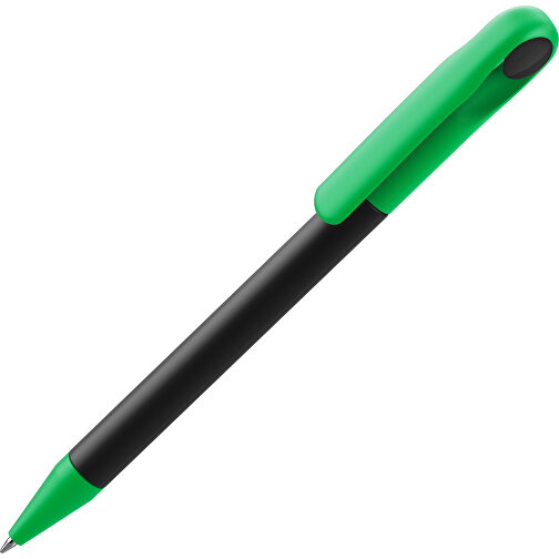 Prodir DS1 TMM Twist Kugelschreiber , Prodir, schwarz / grün, Kunststoff, 14,10cm x 1,40cm (Länge x Breite), Bild 1