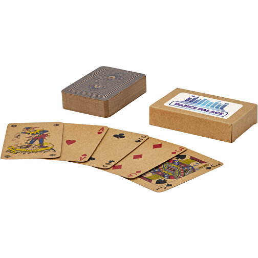 Ace Spielkartenset Aus Kraftpapier , natur, Papier, 8,80cm x 1,90cm x 5,70cm (Länge x Höhe x Breite), Bild 2