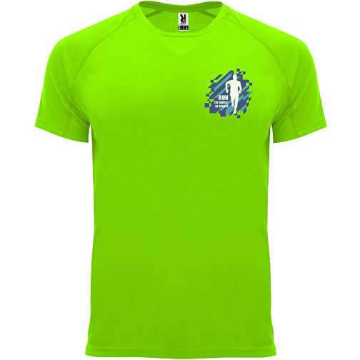 Bahrain Sport T-Shirt Für Herren , fluor green, Interlock Strick 100% Polyester, 135 g/m2, L, , Bild 2