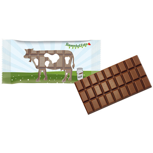 Tableta de chocolate flowpack leche entera 100 g, Imagen 1