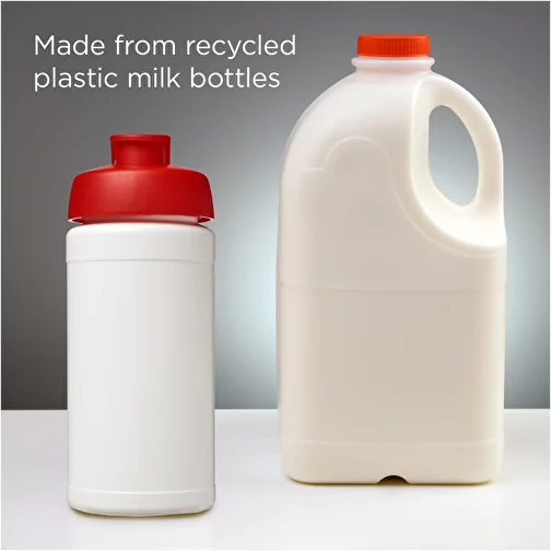 Baseline bidon o pojemności 500 ml z wieczkiem zaciskowym z materiałów z recyklingu, Obraz 4