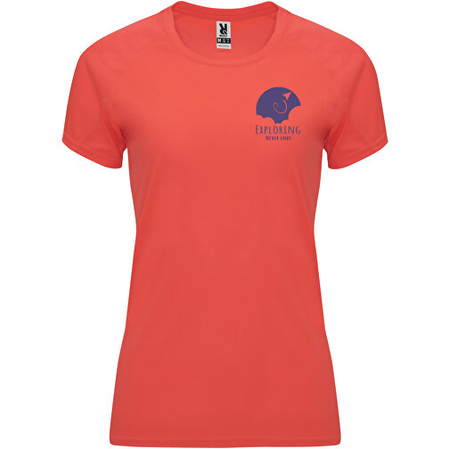 Bahrain Sport T-Shirt Für Damen , fluor coral, Interlock Strick 100% Polyester, 135 g/m2, XL, , Bild 2