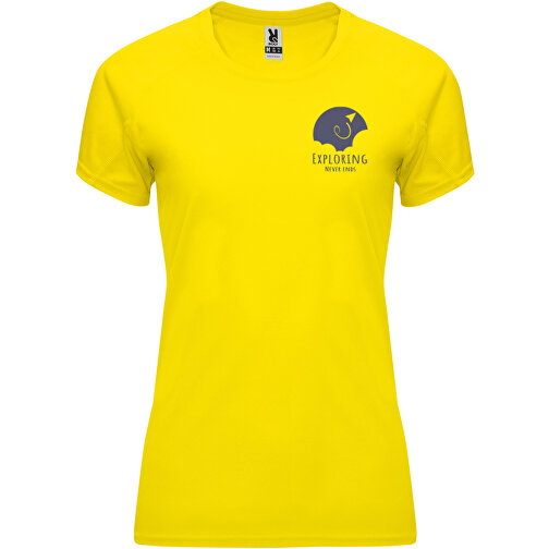 Bahrain Sport T-Shirt Für Damen , gelb, Interlock Strick 100% Polyester, 135 g/m2, 2XL, , Bild 2