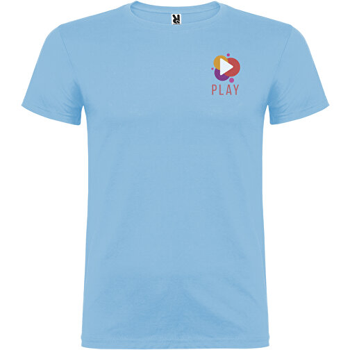 Beagle T-Shirt Für Herren , himmelblau, Single jersey Strick 100% Baumwolle, 155 g/m2, S, , Bild 2