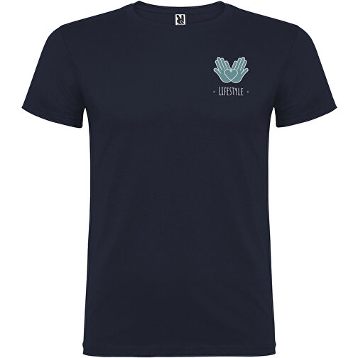 Beagle T-Shirt Für Herren , navy blue, Single jersey Strick 100% Baumwolle, 155 g/m2, 4XL, , Bild 2