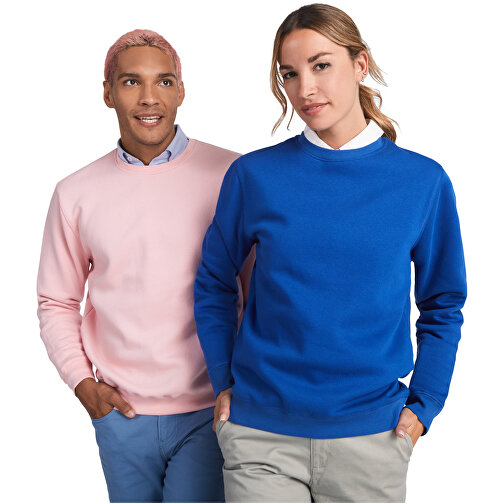 Batian Sweatshirt Mit Rundhalsausschnitt Unisex , royal, Strick 60% Bio Baumwolle, 40% Recyceltes Polyester, 300 g/m2, L, , Bild 5