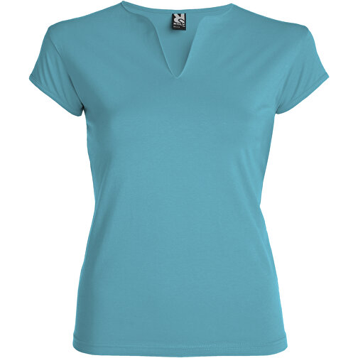 Belice T-Shirt Für Damen , türkis, Single jersey Strick 94% Baumwolle, 6% Elastan, 200 g/m2, M, , Bild 1