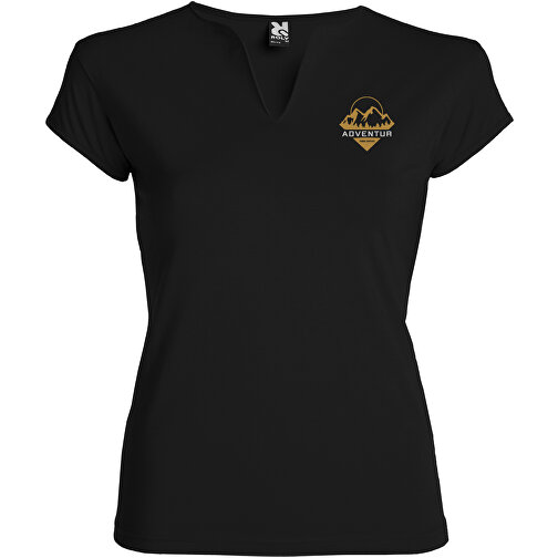 Belice T-Shirt Für Damen , schwarz, Single jersey Strick 94% Baumwolle, 6% Elastan, 200 g/m2, 3XL, , Bild 2