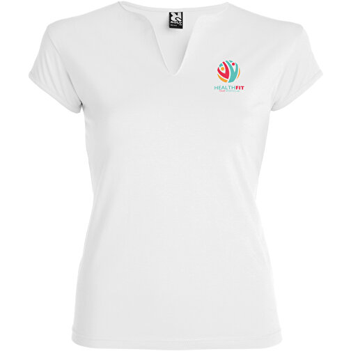 Belice T-Shirt Für Damen , weiß, Single jersey Strick 94% Baumwolle, 6% Elastan, 200 g/m2, S, , Bild 2