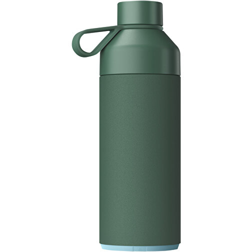 Big Ocean Bottle 1 L Vakuumisolierte Flasche , waldgrün, Recycled stainless steel, 25% PET Kunststoff, 50% Recycelter PET Kunststoff, 25% Silikon Kunststoff, 26,20cm (Höhe), Bild 4