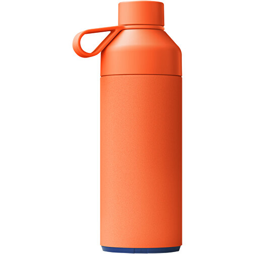 Big Ocean Bottle 1 L Vakuumisolierte Flasche , sun orange, Recycled stainless steel, 25% PET Kunststoff, 50% Recycelter PET Kunststoff, 25% Silikon Kunststoff, 26,20cm (Höhe), Bild 4