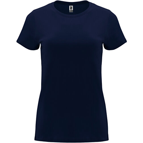 Capri T-Shirt Für Damen , navy blue, Single jersey Strick 100% Baumwolle, 170 g/m2, S, , Bild 1
