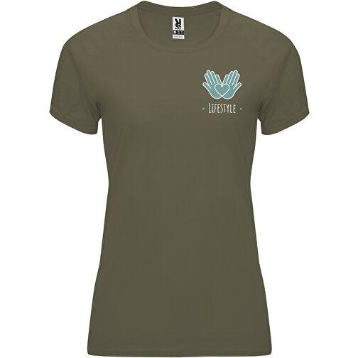 Bahrain Sport T-Shirt Für Damen , militar green, Interlock Strick 100% Polyester, 135 g/m2, L, , Bild 2