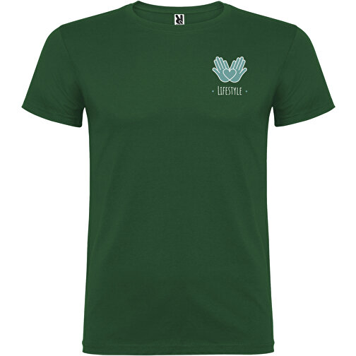 Beagle T-Shirt Für Herren , dunkelgrün, Single jersey Strick 100% Baumwolle, 155 g/m2, 3XL, , Bild 2