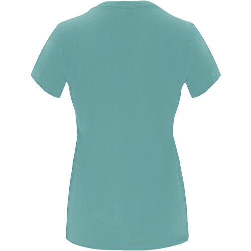 Capri T-Shirt Für Damen , dusty blue, Single jersey Strick 100% Baumwolle, 170 g/m2, M, , Bild 3