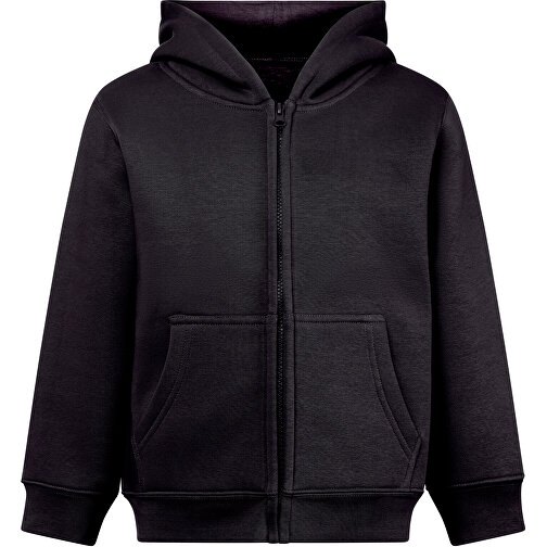 THC AMSTERDAM KIDS. Kinderjacken , schwarz, Amerikanisches Fleece, recyceltes Polyester, 8, , Bild 1