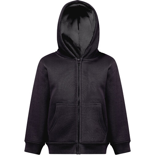 THC AMSTERDAM KIDS. Kinderjacken , schwarz, Amerikanisches Fleece, recyceltes Polyester, 8, , Bild 4