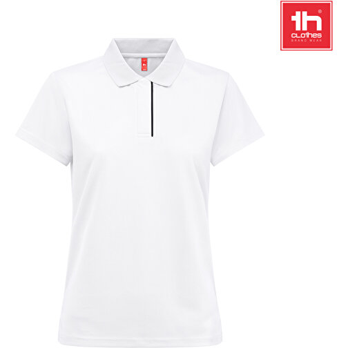 THC DYNAMIC WOMEN WH. Technisches Poloshirt Für Damen , weiß, Recycletes Polyester, S, , Bild 4