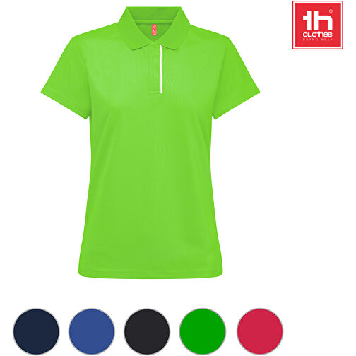 THC DYNAMIC WOMEN. Technisches Poloshirt Für Damen , limette, Recycletes Polyester, M, , Bild 4