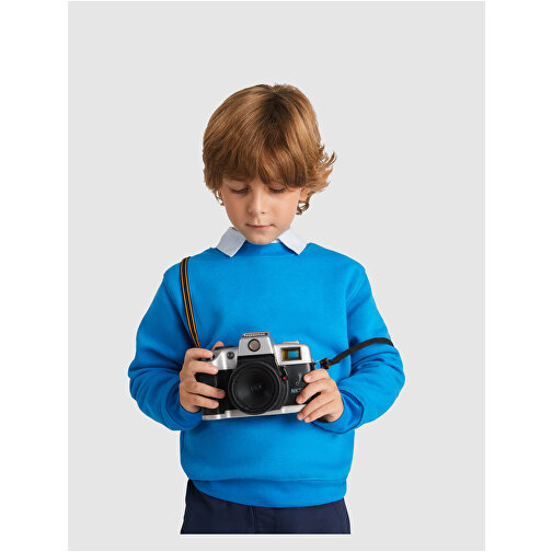 Clasica Sweatshirt Mit Rundhalsausschnitt Für Kinder , hellrosa, Strick 50% Baumwolle, 50% Polyester, 280 g/m2, 9/10, , Bild 4
