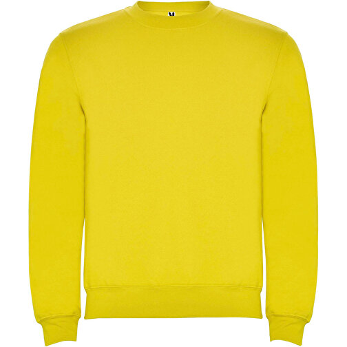 Clasica Sweatshirt Mit Rundhalsausschnitt Für Kinder , gelb, Strick 50% Baumwolle, 50% Polyester, 280 g/m2, 9/10, , Bild 1