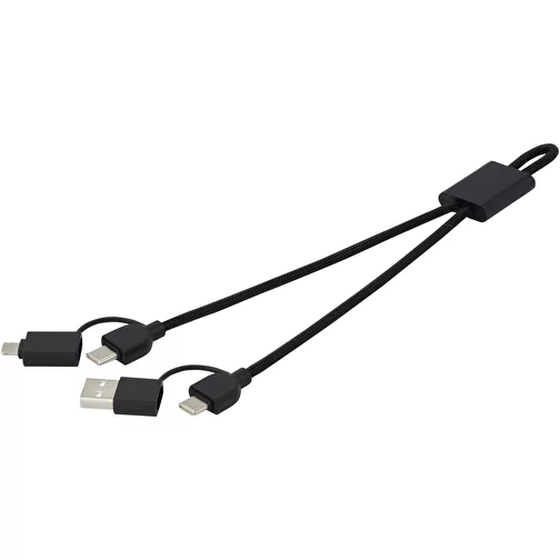 Connect kabel do szybkiego ładowania 6-w-1 o mocy 45 W z aluminium pochodzącego z recyklingu z cer, Obraz 6